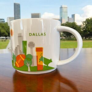 Starbucks Dallas You Are Here YAH Coffee Mug 14 oz Ceramic EUC